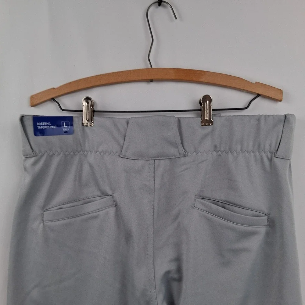Baseball Tapered Pants Grey Adult Large DBB-SB100A-S01 Mens New - Picture 5 of 13